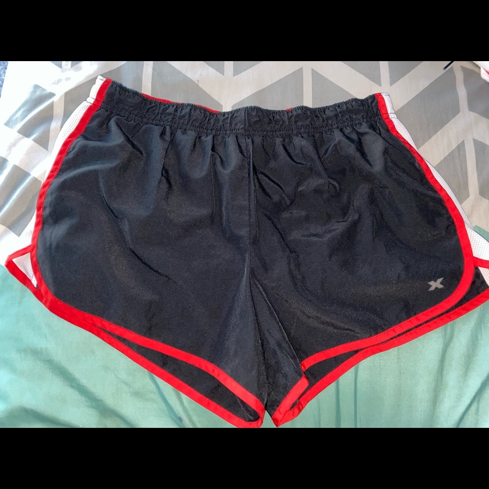 Black and red shorts